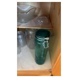 Lot of Locking Glass Jars