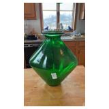 Vintage Green Glass Vase