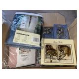 Box lot- curtains variety  & accessories