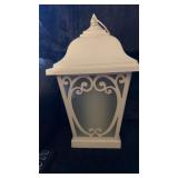 2 Ivory Metal Lanterns