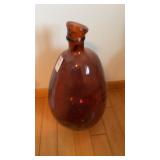 Amber Balloon Shaped Floor Vase
