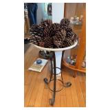 Pinecone Accent Bowl Decor