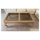 3 Pc Wooden Coffee Table & End Table Set