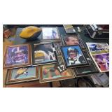 Lot of Framed Steelers Pictures and Football