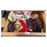 Drawer w Textiles, blankets, etc