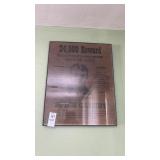 Reproduction Butch Cassidy Wanted Poster