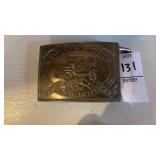 Brass Henry Ford Detroit Model T Belt Buckle