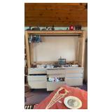 Cabinet w Makeshift Closet