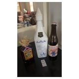 Empty Liquor Bottles and A bottle of Mamajuana