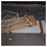 2, 2 tier shelf,white corner organizer