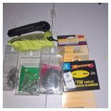3m sandblaster sandpaper,staples, assortment of