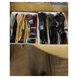 2 trays of kitchen utensils