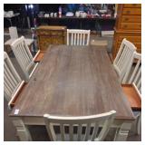 Dining room table with 6 drawers under table, 6