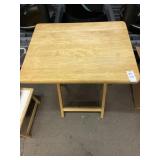 Singular wooden foldable TV tray/table