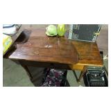Vintage Wooden Writing Table with Single Drawer