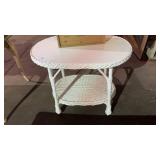 Wicker White Table