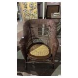 Wicker Webbed Chair