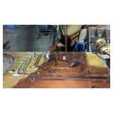 Antique Lamp Parts Some Brass