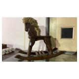 Vintage Wooden Rocking Horse