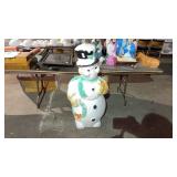 Vintage Poloron Snowman Blow Mold 45in. High