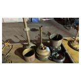 Antique Brass Lamp Bases, Dishes and More