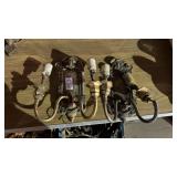 Antique Brass Candle Wall Sconces