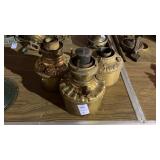 Antique Brass Oil Lamp Bases