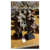 Assortment of Standing Bear Figurines