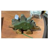 Stegosaurus Wooden Pull String Toy