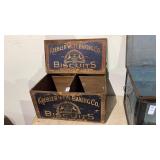 Vintage Keebler Biscuits Wooden Crate