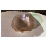 Pink Depression Glass Set