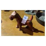 Vintage Cast Iron Dog Figurine