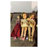 3 Vintage Dolls