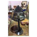 Wicker Table Lamp