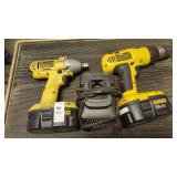 DeWalt 18V 1/2' drill driver & 1/2' impact wrench