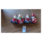 (4) vintage mercury glass ornaments