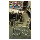 Paper towel holder and toilet paper holder