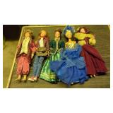 (5) 12' dolls