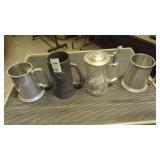 (4) beer mugs
