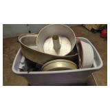 Tote of pots and pans