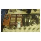 (7) vintage radio vacuum tubes