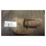 Antique miners teapot oil lamp