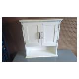 3-tier white bathroom medicine cabinet 8.5" x
