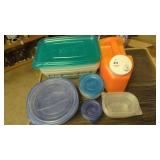 Lot of plastic containers
