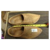 Pair of vintage wooden clogs