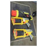 (3) NERF pistols