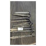 Lot of plastic tent stakes