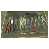 Lot of assorted pliers