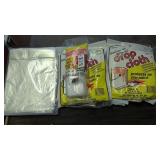 Plastic drop cloths