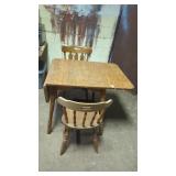 30' x 48' drop leaf table w/(2) chairs
